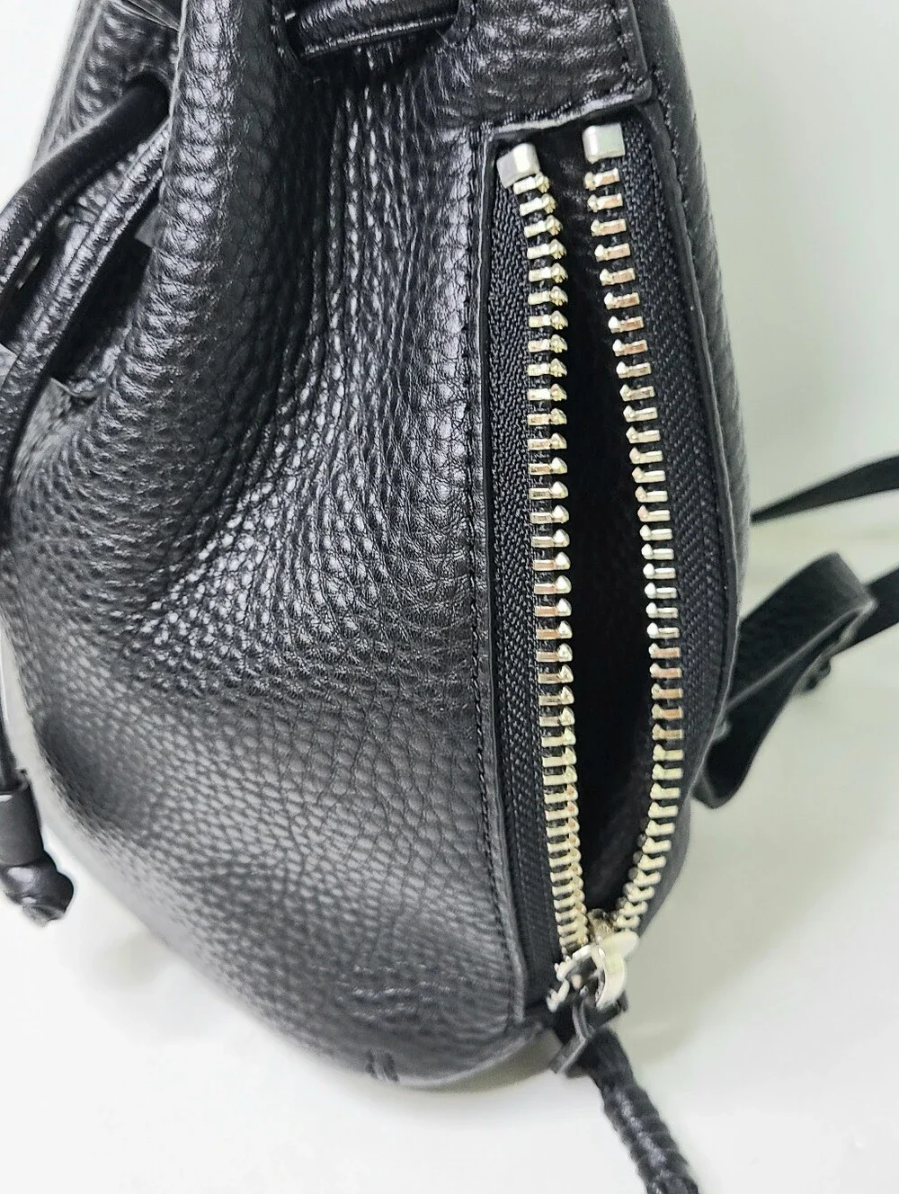 Rebecca Minkoff Studded Black Leather Top Handle Backpack